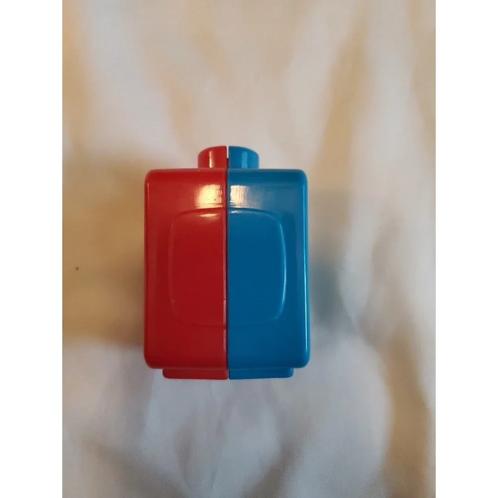 VTech Alphabet Activity Cube Replacement Part 2 Side Z M Letter Block Blue Red